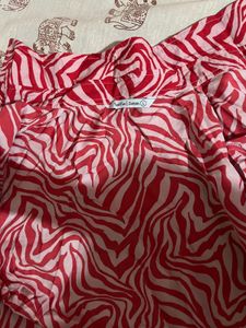 Red Zebra Print Co-ord Set