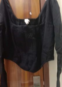 Chic Black Corset Top