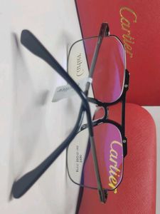 Gunmetal Cartier Eyeglasses with Case