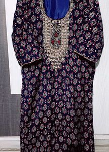 Zaari embroidered Printed Kurti for women