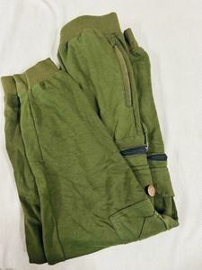 Women Military Green Cargo Pants