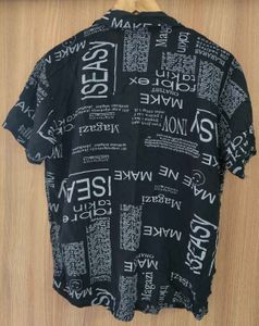 🗞️ ZARA Newspaper Print Resort Shirt 🗞️
