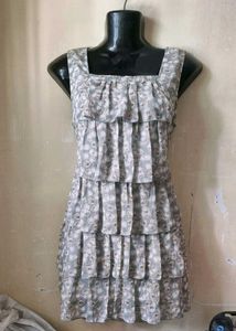 Floral Tiered Mini Dress