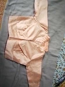 new Elegant Peach Readymade Saree Blouse