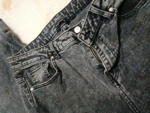 dark grey washed out jeans