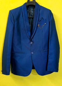 Stylish Blue Men's Suit Blazer