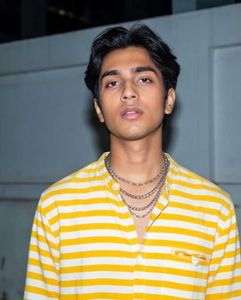 💛 Mustard Yellow Striped Cotton Shirt | Mandarin