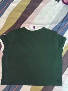 Green Graphic Print Tee