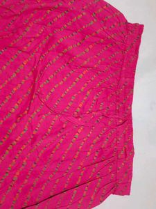 Pink Striped Skirt