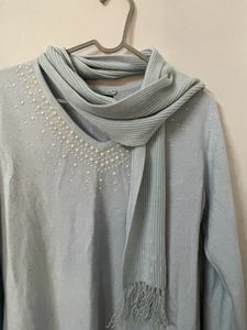 Blue Snow Sweater