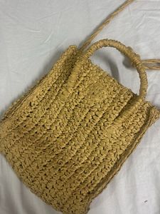 Straw Crossbody Bag