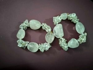 SPHATIK GEMSTONE CRYSTAL BRACELET FOR MEN/WOMEN