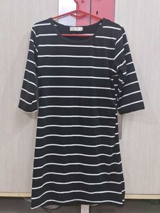 Striped Casual Mini Dress