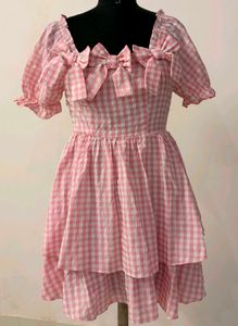 Cute Pink Bow Dress