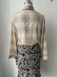 Vintage-Style Plaid Blouse