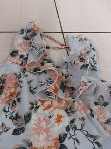 Floral Ruffle Maxi Dress