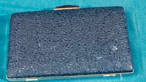 Sparkling Black Clutch with Rhinestone