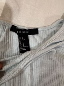 Forever 21 stretchable Light Blue Spaghetti Strap