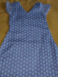 Light Blue Floral Kurta