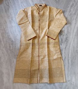 Men's Beige Kurta Set