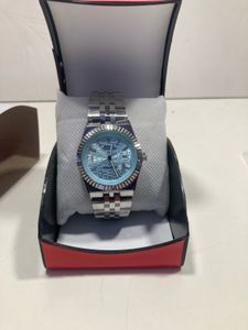 Stylish Blue Dial Watch Very premium Quality