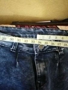 black denim jeans