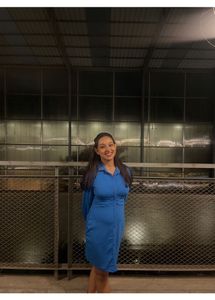 Chic Blue Mini Dress