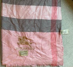 Aunthetic Burberry Scarf - Pink Checkered