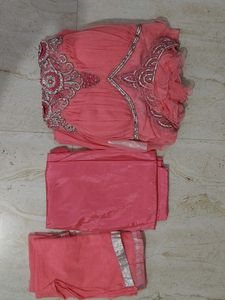 Beautiful Pink Embellished Kurta Set