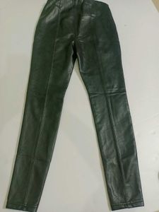 Stylish Faux Leather Pants S/M