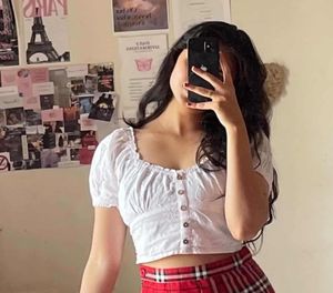 White Embroidered Off-Shoulder Crop Top