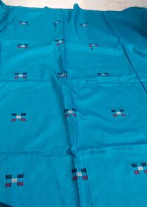 Turquoise Embroidery shawl