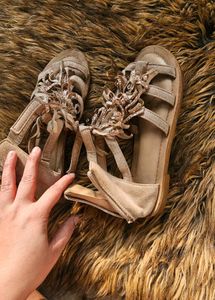 Boho Fringe Sandals