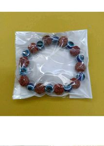 Rudraksha &amp; Evil Eye Beaded Bracelet