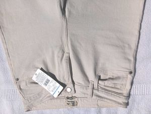 Wide Leg Beige Colour Jean