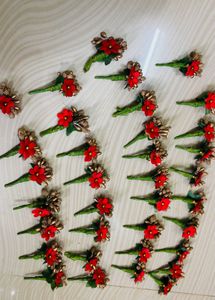 Handmade Floral Boutonnieres - Set of 35