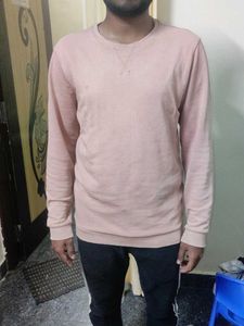 zudio branded Comfortable Pink Crew Neck Sweatshir
