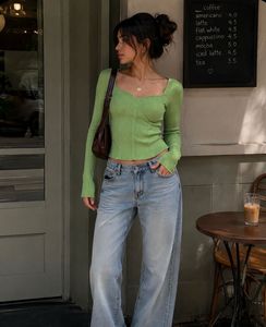Mint green Sweetheart Neck top
