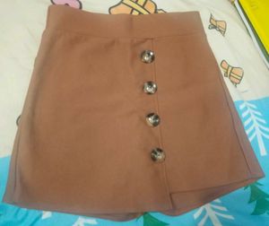 Stylish Button-Front Skort for Women
