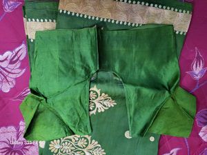 Banaras Type Nice Green Saree