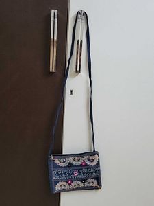 Boho Denim Crossbody Bag