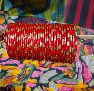 Red & Gold Bangles Set