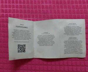 Ferragamo Body Lotion, Hand Cream &amp; Lip Balm Set