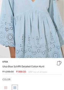 Stylish Blue Tunic Top by Westside....