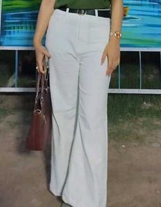 Classic White Flared Pants