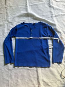 Royal Blue Long Sleeve Top