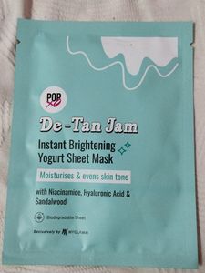 Popxo De-Tan Jam Sheet Mask