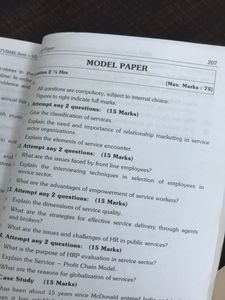 TYBMS Service Sector Management HRM Book