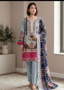 daily wear embroidery cotton suit set