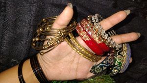 bangles combo multi colour festive green red golde